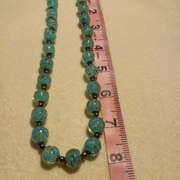 Vintage Murano style glass beads necklace - Picture 4 of 13